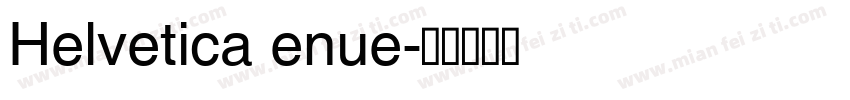 Helvetica enue字体转换